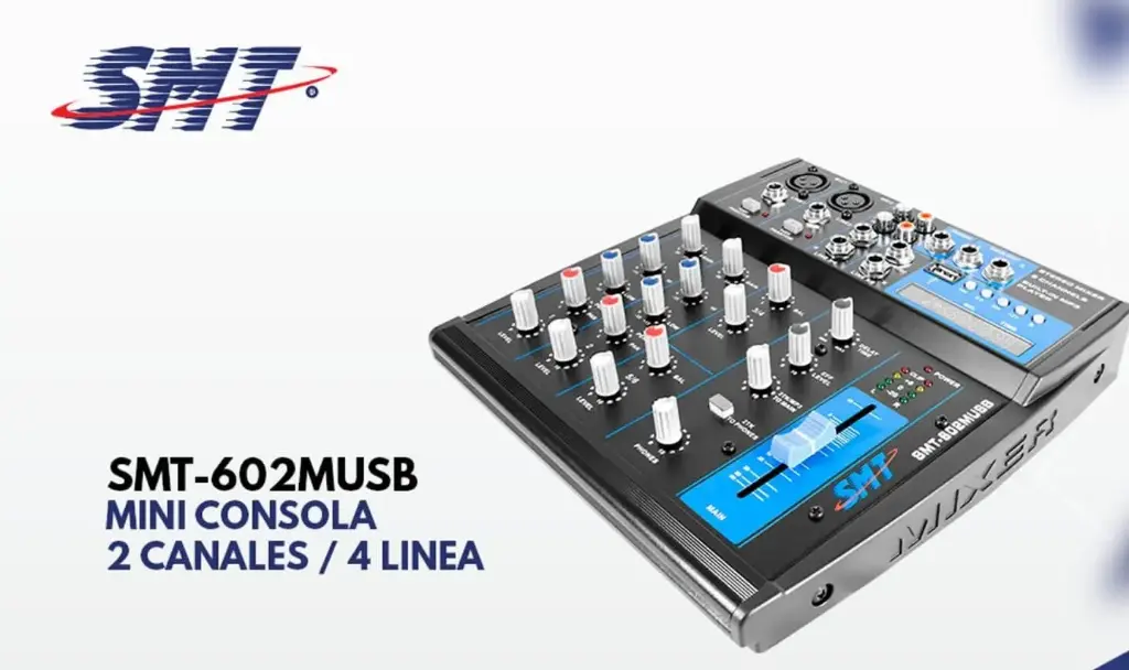 CONSOLA MIXEL SMT  602MUSB